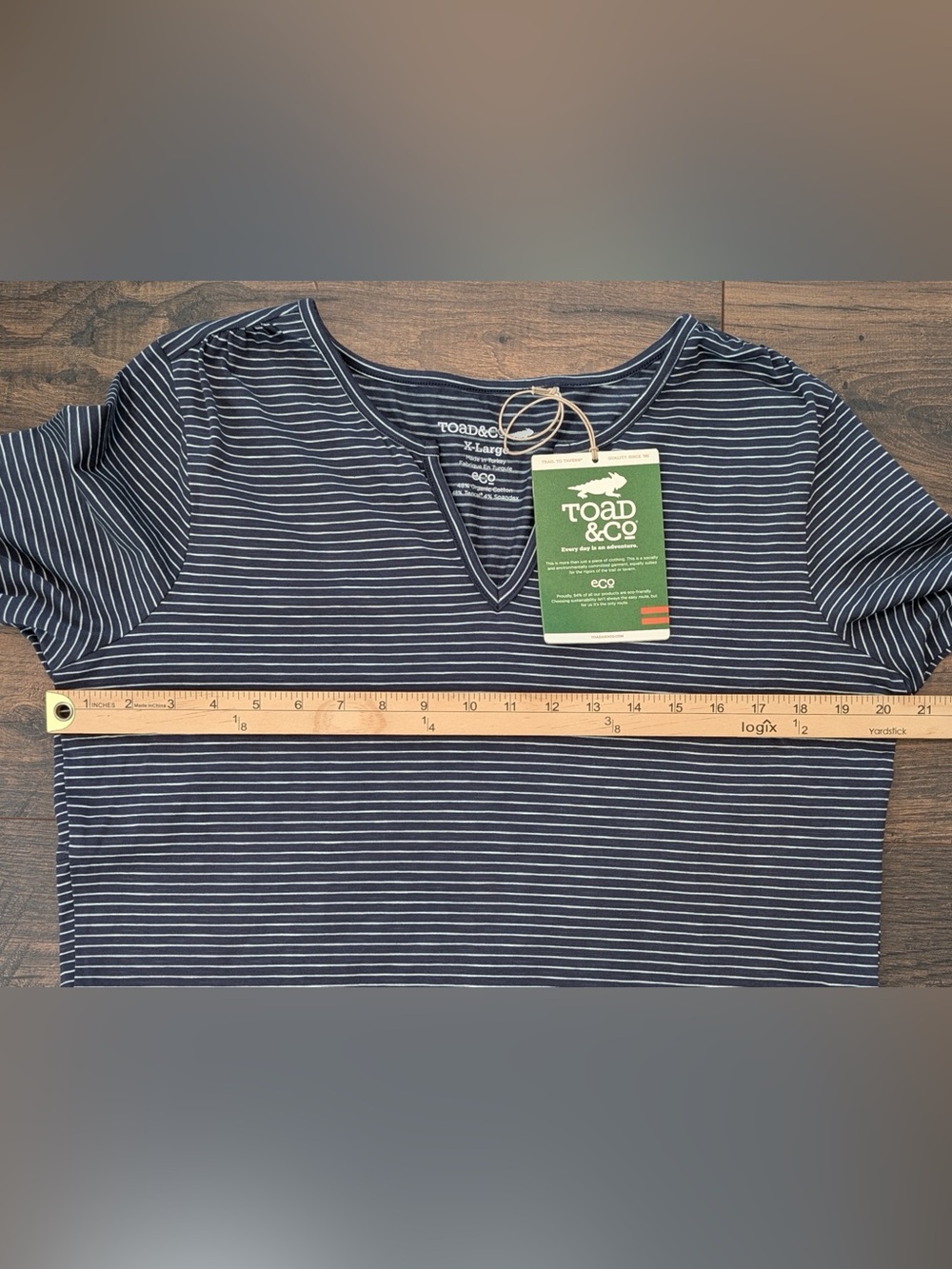 Toad & Co. Women’s Tamaya Dos Tunic Nightsky Stripe NWT Size XL - Picture 9 of 11